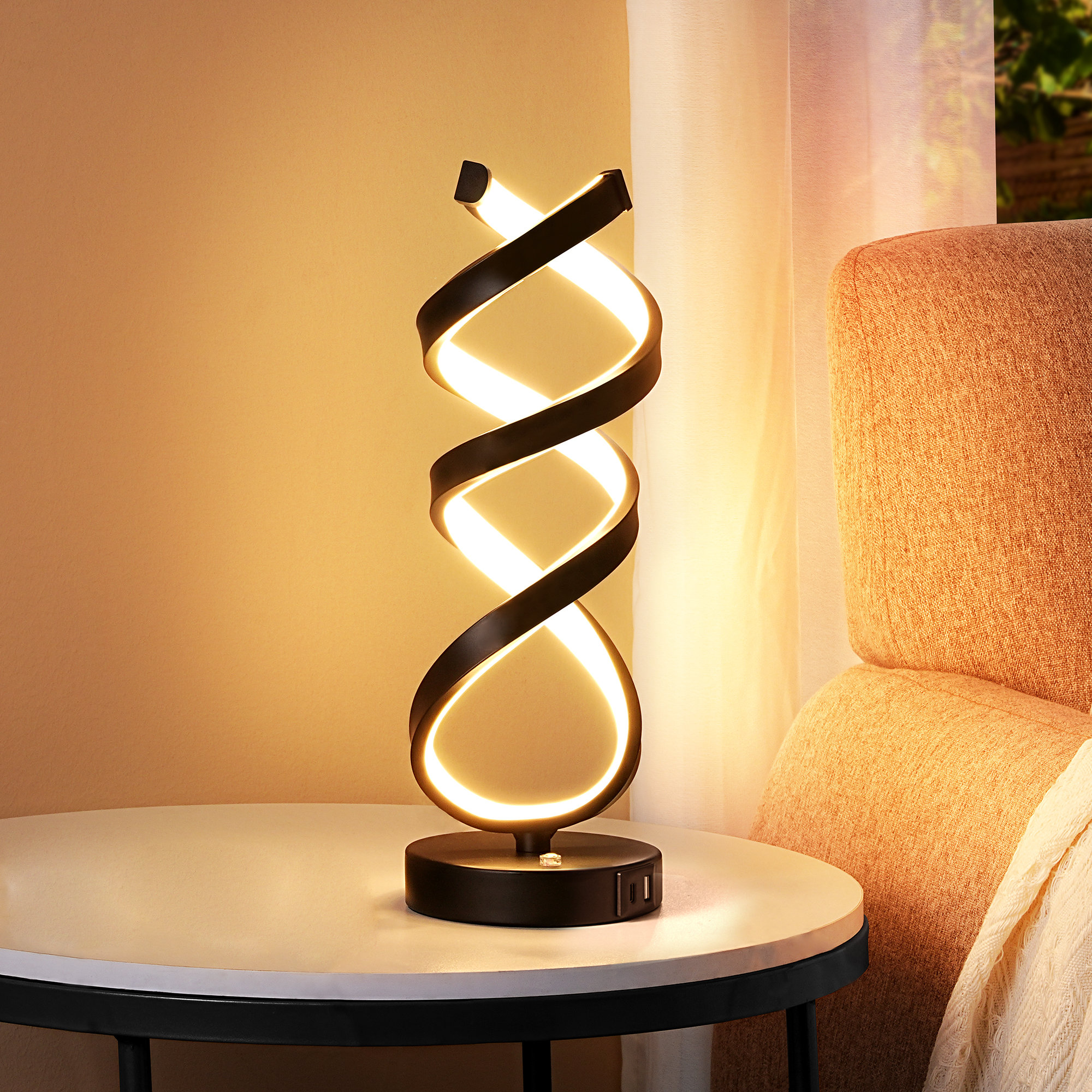 Wrought Studio™ Novelty Touch Control LED Table Lamp With USB
